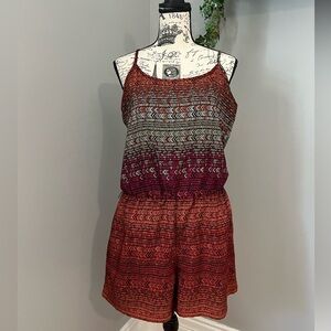 Maurices Boho Geometric Print Romper